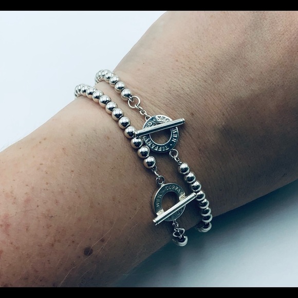 Tiffany & Co. 4 mm Mini Bead Toggle Bracelet in Silver with Packaging Retired - Picture 11 of 12